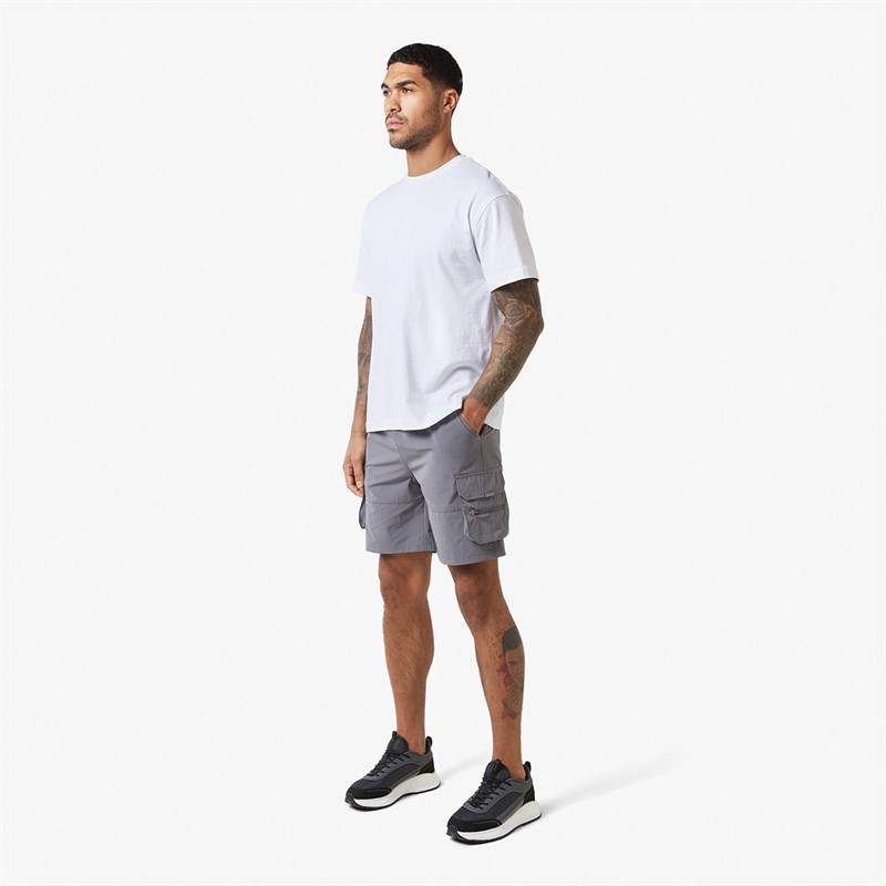 Mens Tech Stretch Poly Utility Shorts Charcoal 4 Mens Tech Stretch Poly Utility Shorts Charcoal