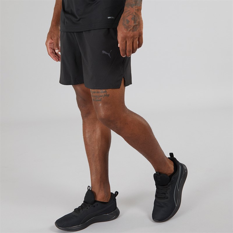 Mens Training Woven 5 Inch Shorts Black