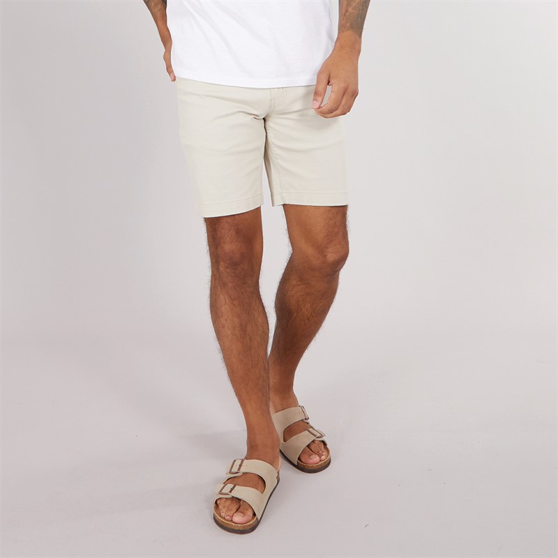 Mens Five Pocket Bedford Cord Shorts Putty