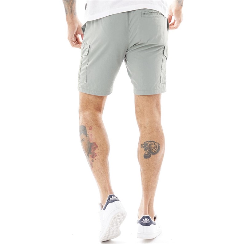 Mens Fine Taslan Cargo Shorts Sage 2 Mens Fine Taslan Cargo Shorts Sage