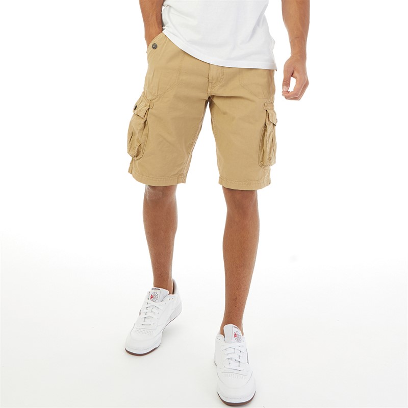 Mens Combat Shorts Stone