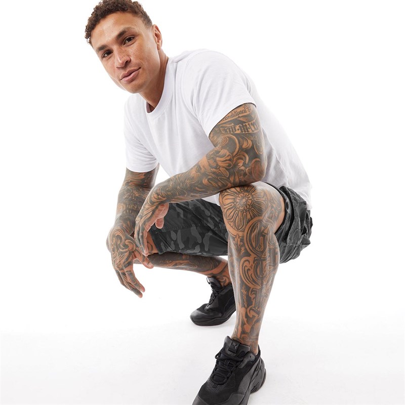 Mens George Camo Cargo Shorts Grey Camo 3 Mens George Camo Cargo Shorts Grey Camo