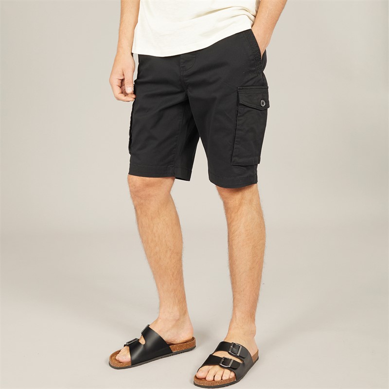 Mens Newlyn Cargo Shorts Black