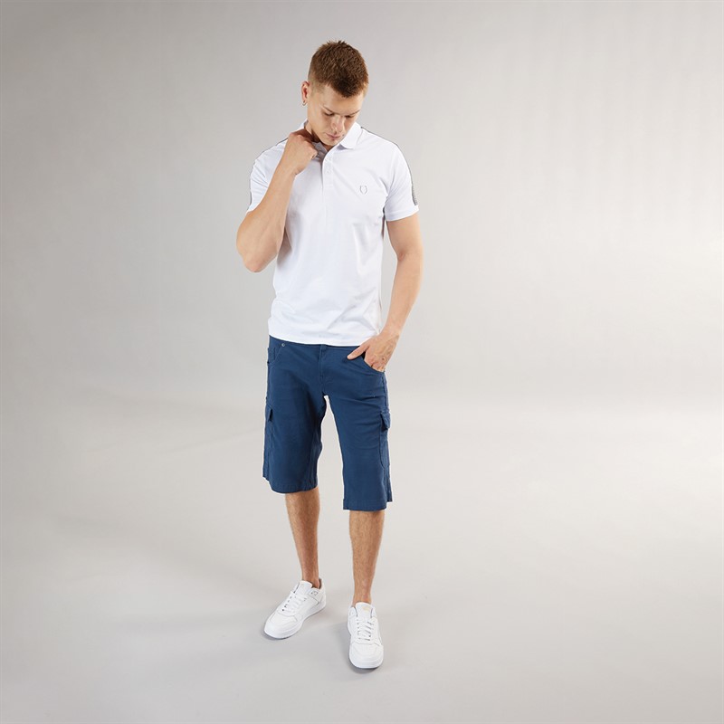 Mens Formby Cargo Shorts Steel Blue 4 Mens Formby Cargo Shorts Steel Blue