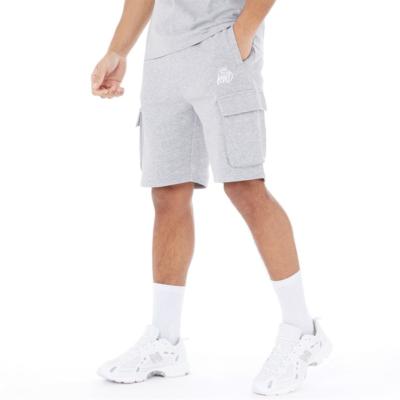 Mens Crosby 2.0 Cargo Shorts Grey Marl/Optic White