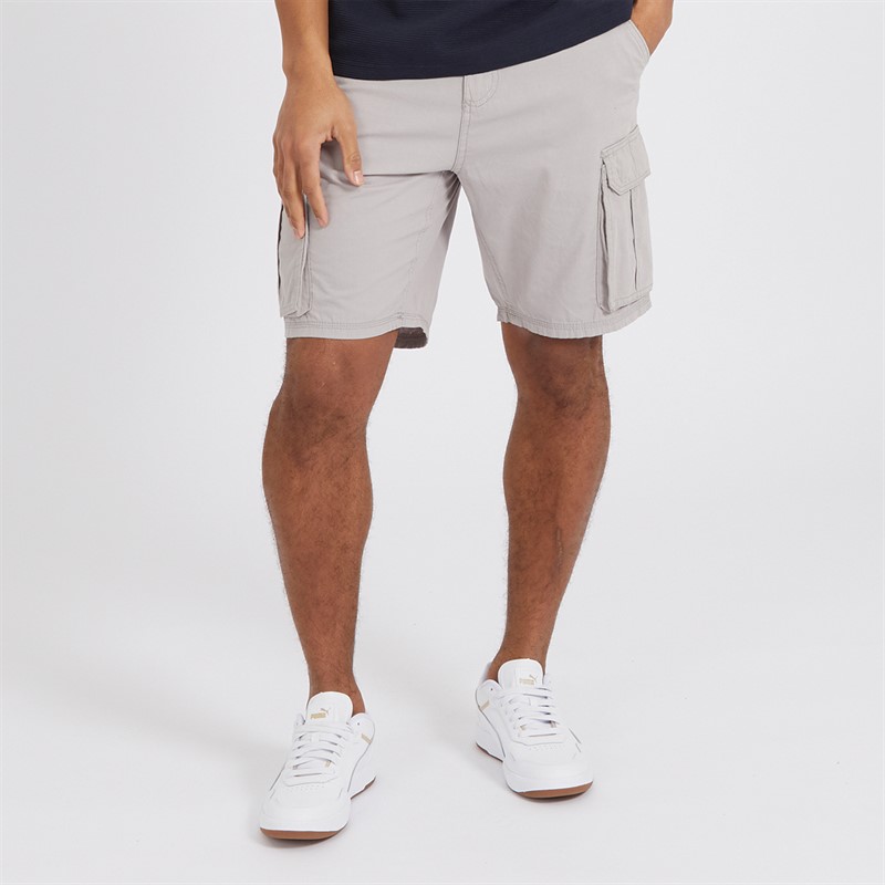 Mens Riverwood Cargo Shorts Light Grey