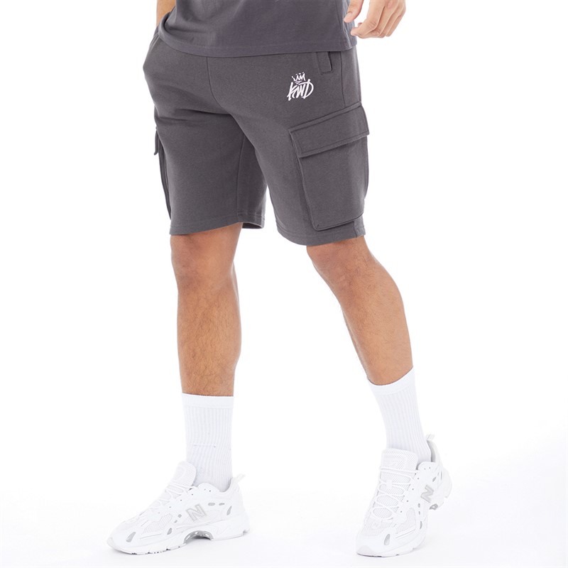 Mens Crosby 2.0 Cargo Shorts Asphalt/White