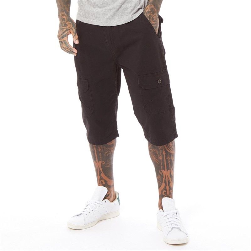 Mens Ardwick 3/4 Cargo Shorts Black