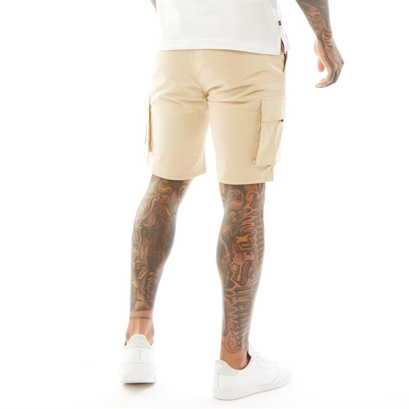 Mens Club Future Cargo Shorts Stone B 2 Mens Club Future Cargo Shorts Stone B