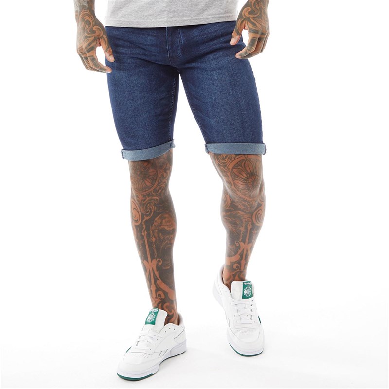 Mens Tadcaster Mens Denim Shorts Dark Wash 1 Mens Tadcaster Mens Denim Shorts Dark Wash