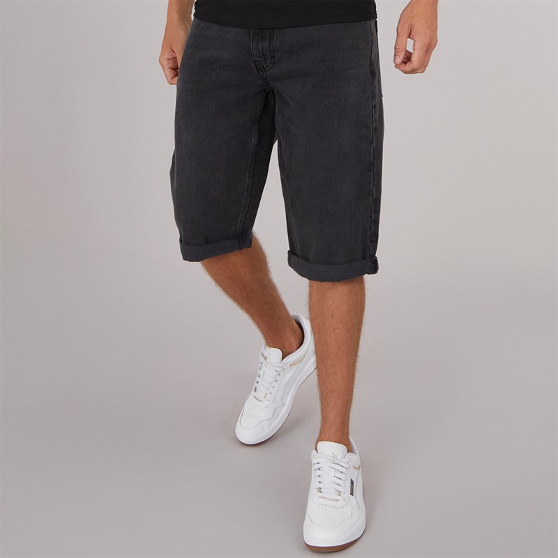 Mens Tillforth Baggy Denim Shorts Black Wash 1 Mens Tillforth Baggy Denim Shorts Black Wash
