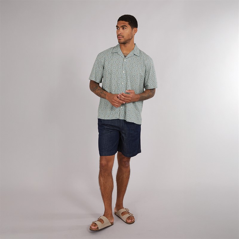 Mens Loose-Nolan Denim Shorts Dark Blue Denim 3 Mens Loose-Nolan Denim Shorts Dark Blue Denim