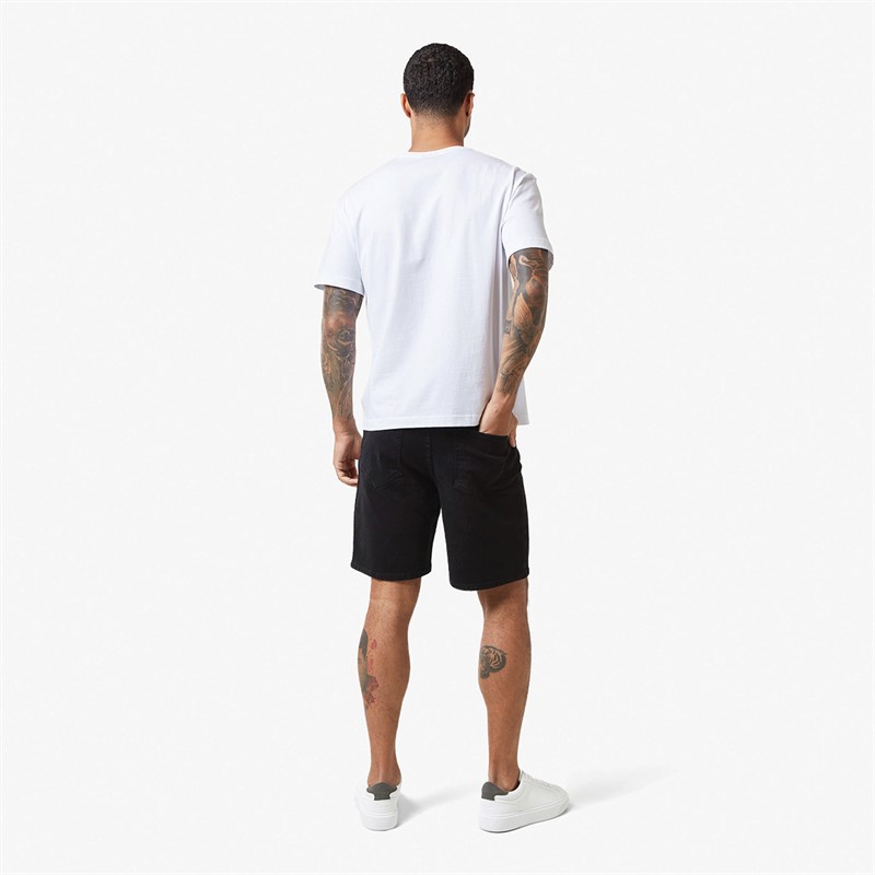 Mens Relaxed Fit Denim Shorts Black 2 Mens Relaxed Fit Denim Shorts Black