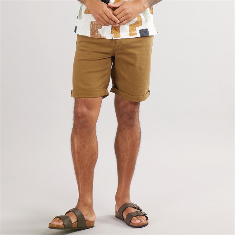 Mens Denim Shorts Nutria