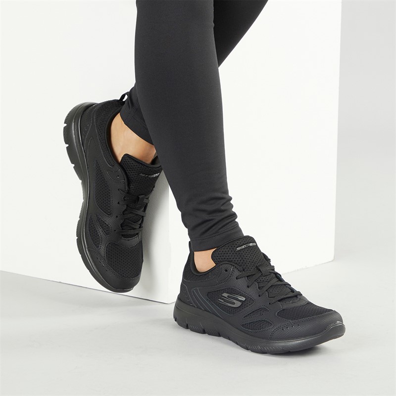 Womens Skechers Summits Suited Black/Black