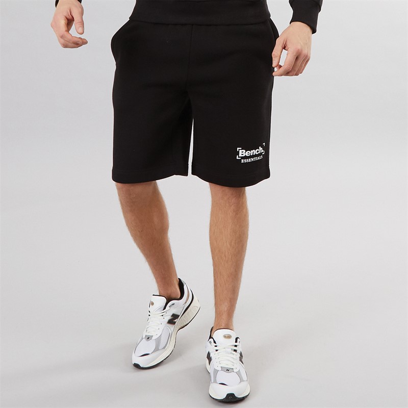 Mens Alenco Fleece Shorts Black 1 Mens Alenco Fleece Shorts Black