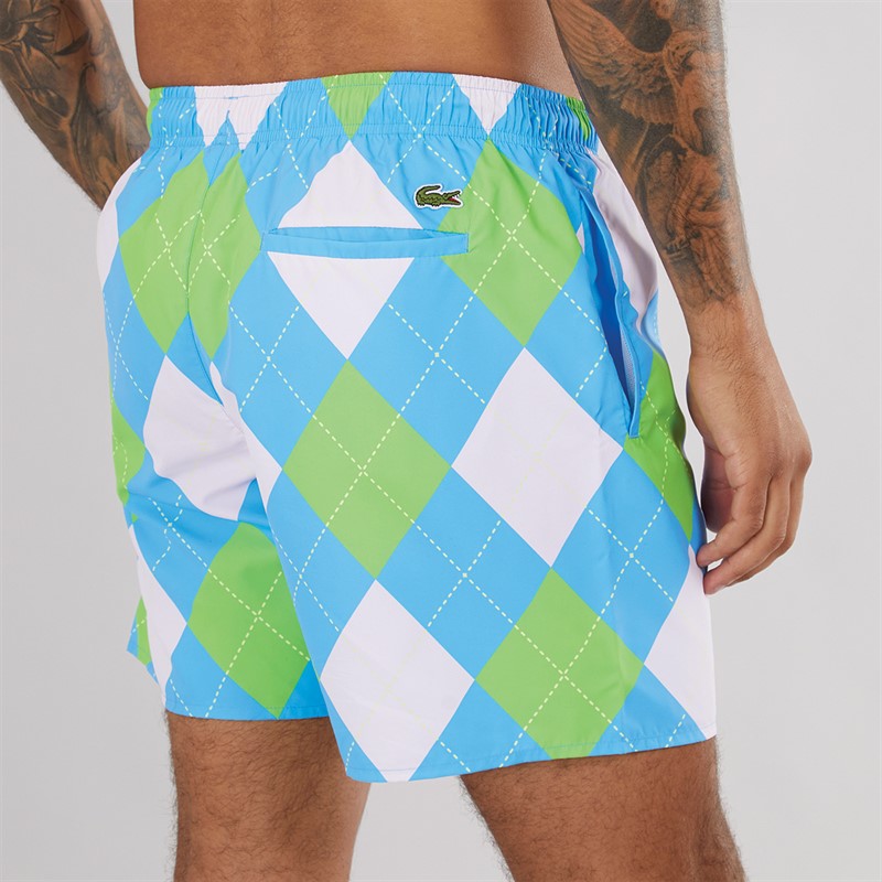 Mens Swim Shorts Argentine Blue/Multico 2 Mens Swim Shorts Argentine Blue/Multico