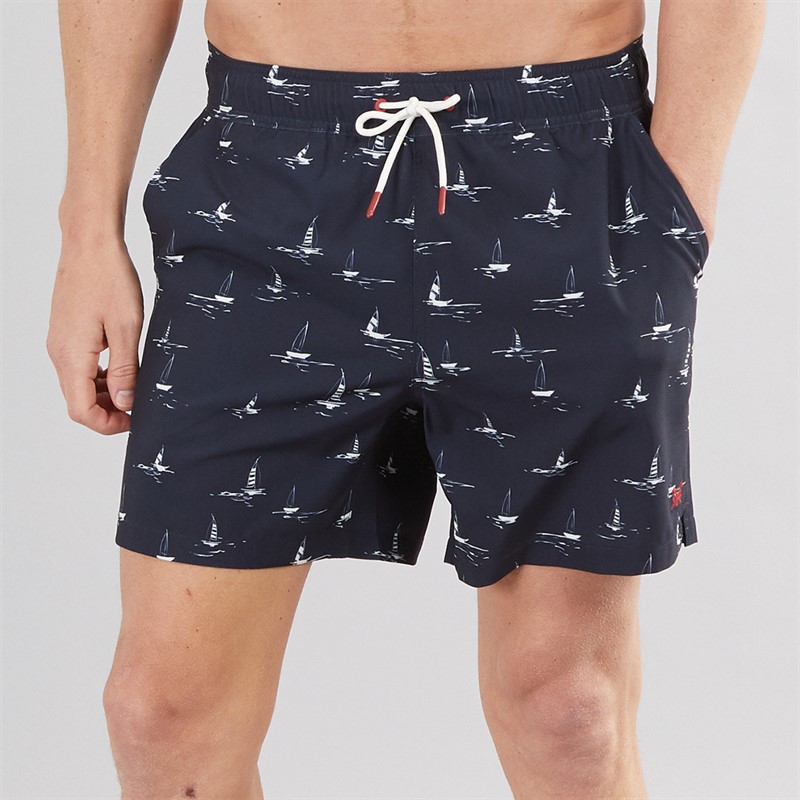 Mens Boat Swim Shorts Navy 1 Mens Boat Swim Shorts Navy