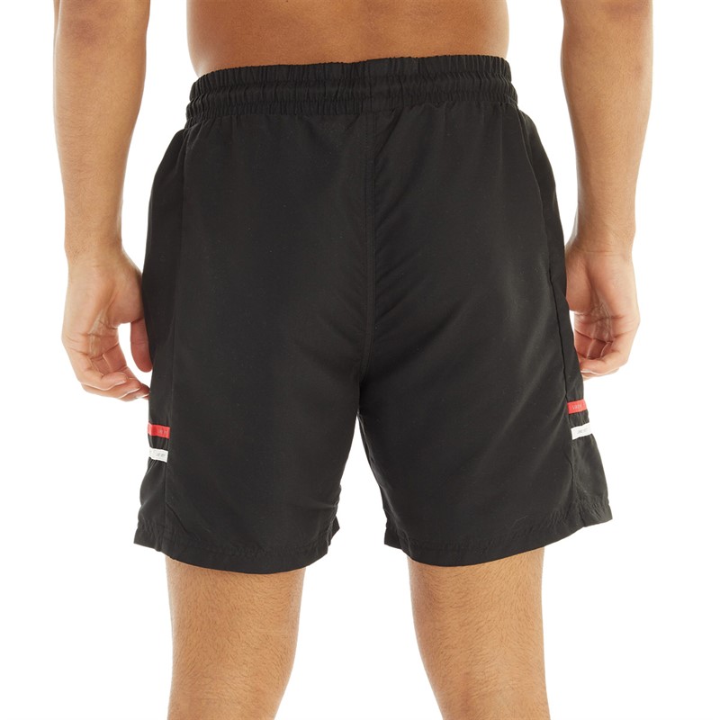 Mens Tape Head Swim Shorts Black 2 Mens Tape Head Swim Shorts Black