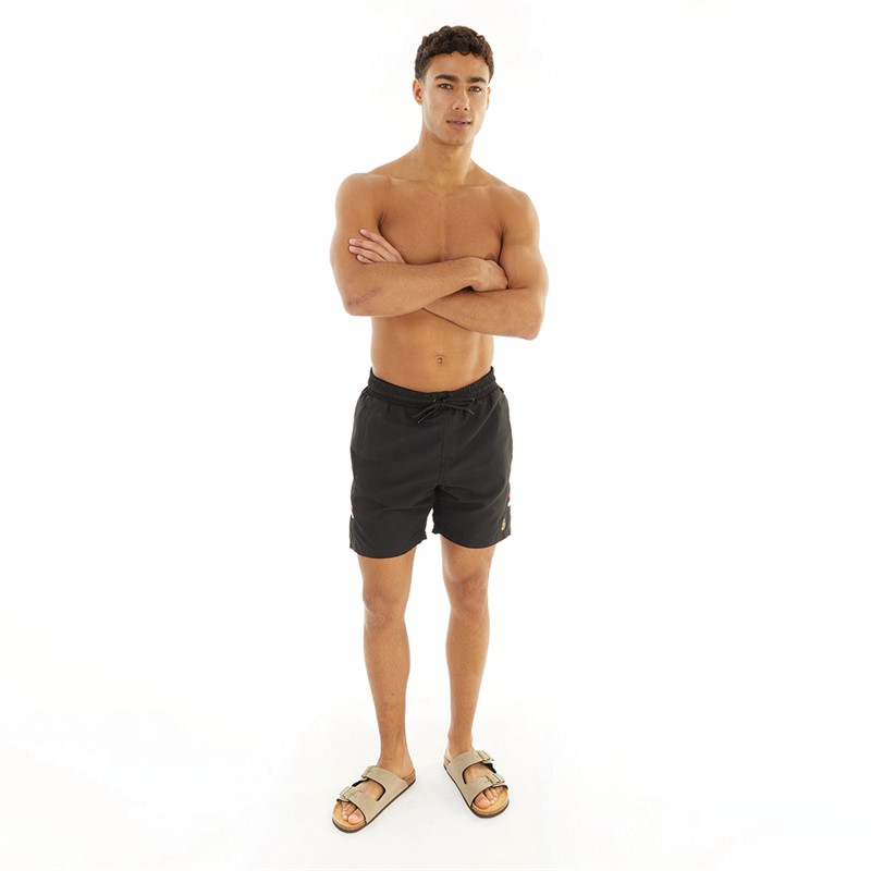 Mens Tape Head Swim Shorts Black 4 Mens Tape Head Swim Shorts Black