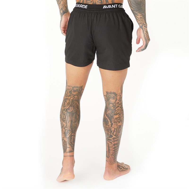 Mens Abroad Swim Shorts Black 2 Mens Abroad Swim Shorts Black