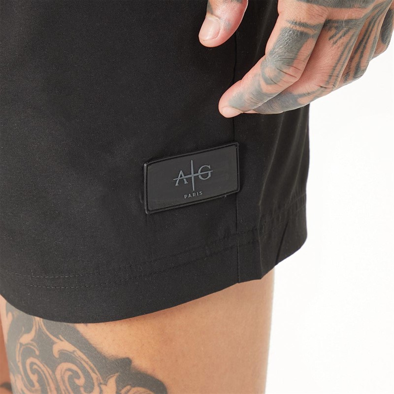 Mens Abroad Swim Shorts Black 3 Mens Abroad Swim Shorts Black