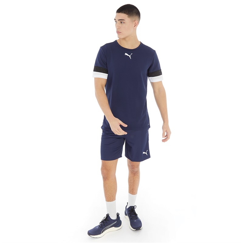 Mens teamRISE Training Shorts Peacoat/ White 4 Mens teamRISE Training Shorts Peacoat/ White