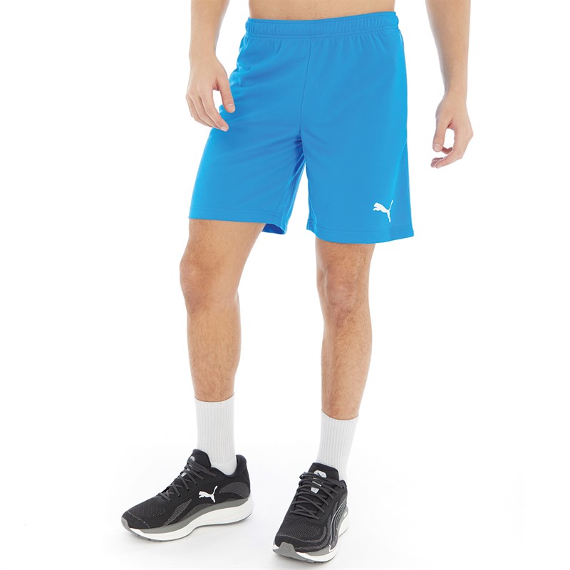 Mens teamRISE Training Shorts Electric Blue Lemonade/ White