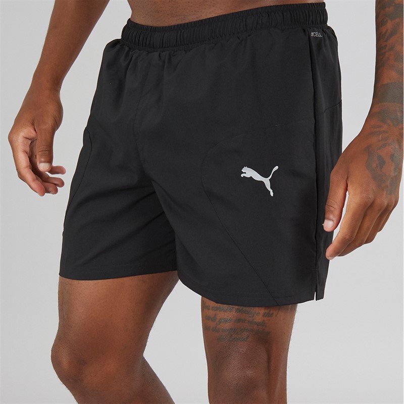 Mens Run Favorite Woven 5 Inch Session Running Shorts Black 2 Mens Run Favorite Woven 5 Inch Session Running Shorts Black
