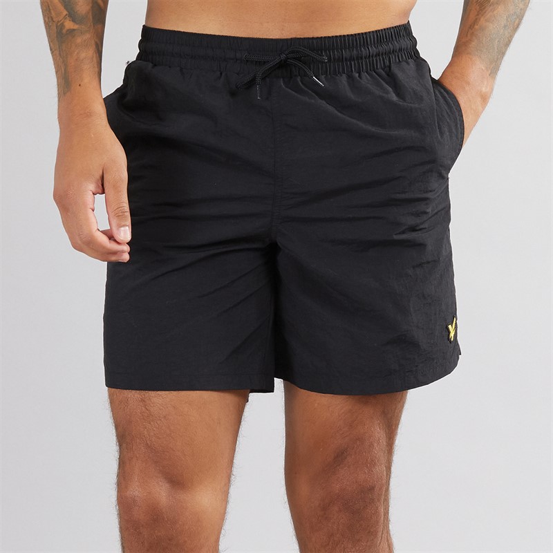 Mens Plain Swim Short Jet Black