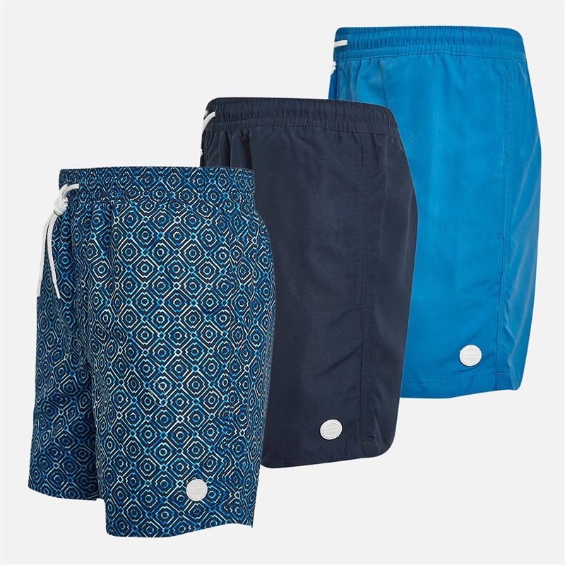 Mens Jo Three Pack Swim Shorts Royal/Navy/Navy 3 Mens Jo Three Pack Swim Shorts Royal/Navy/Navy