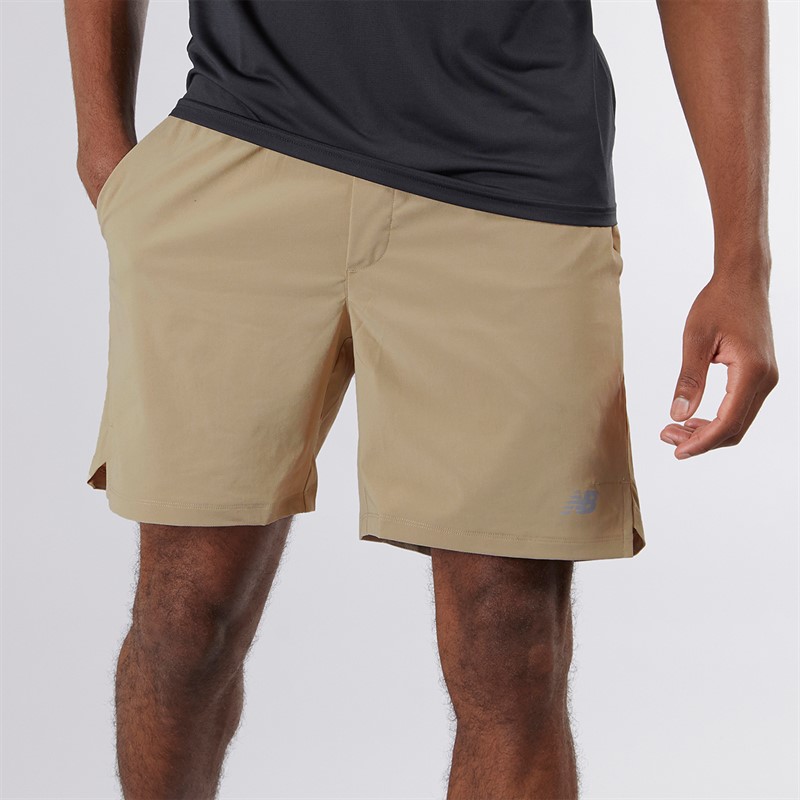 Mens AC Lined 7 Inch Training Shorts Stoneware