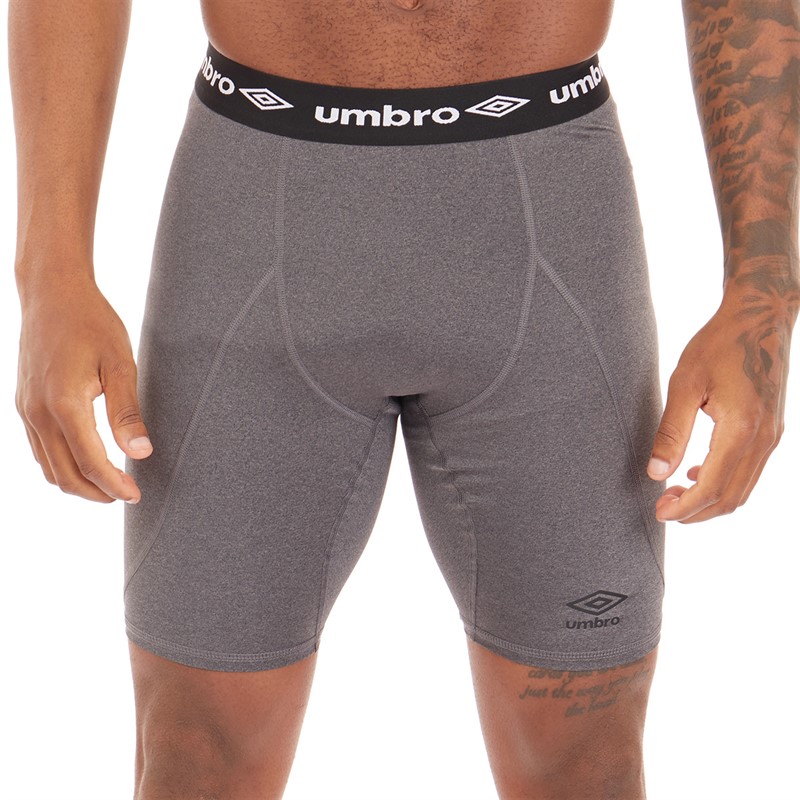 Mens Compression Shorts Grey