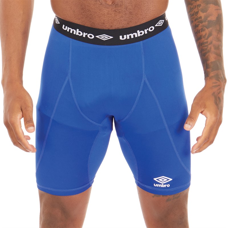 Mens Compression Shorts Blue