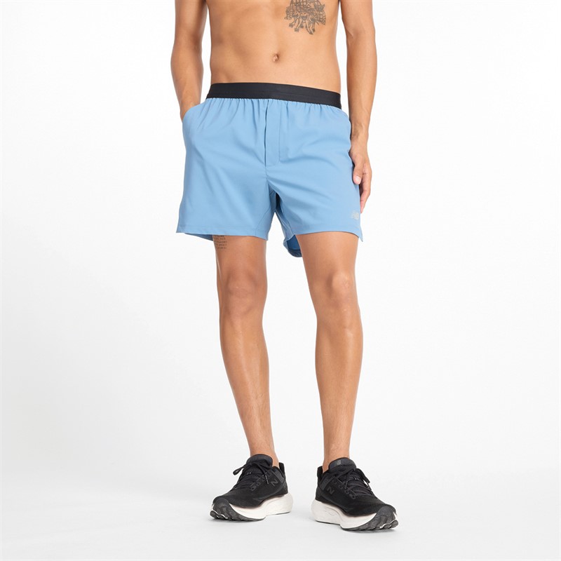 Mens AC Lined 5 Inch Training Shorts Heron Blue