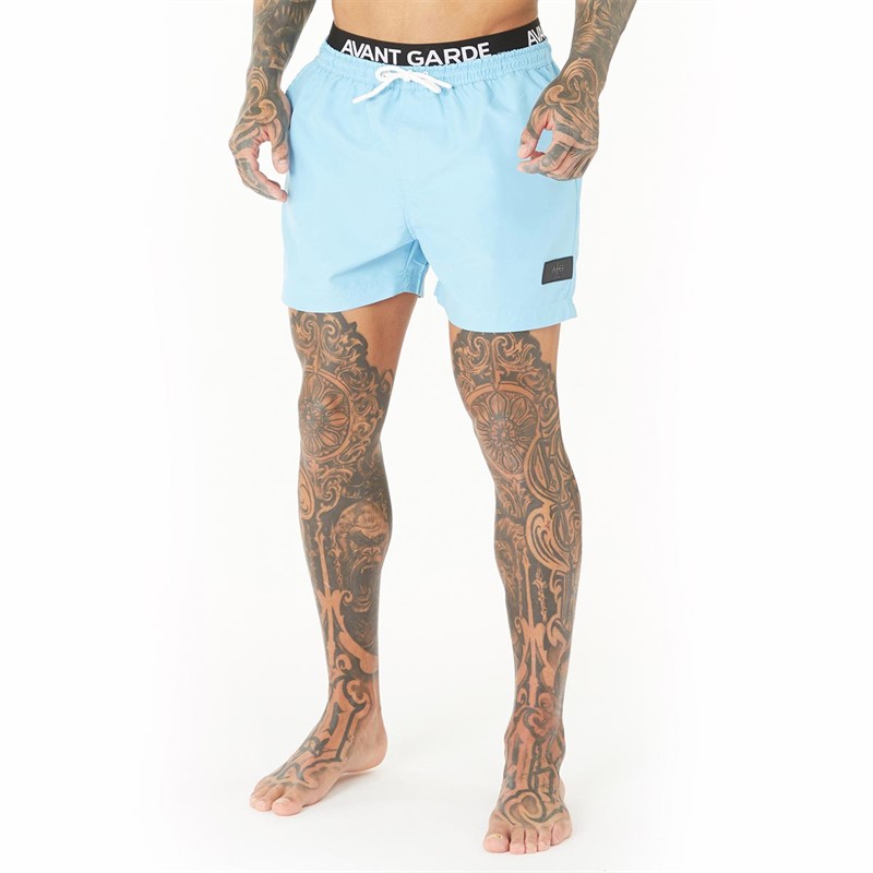 Mens Abroad Swim Shorts Blue