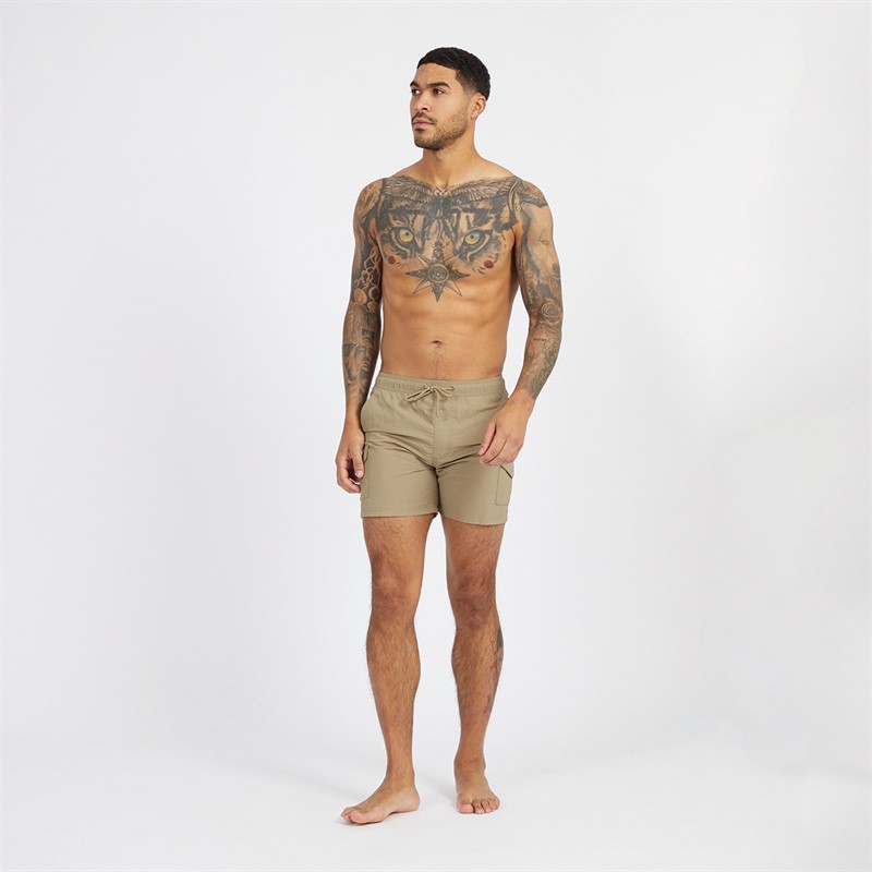 Mens Combat Swim Shorts Khaki 4 Mens Combat Swim Shorts Khaki