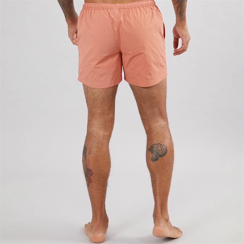 Mens Farris Crinkle Swim Shorts Burnt Orange 2 Mens Farris Crinkle Swim Shorts Burnt Orange