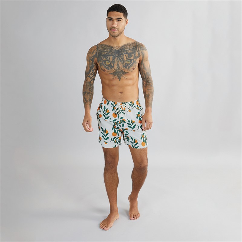 Mens Ripen Microfibre Swim Shorts Cream 3 Mens Ripen Microfibre Swim Shorts Cream