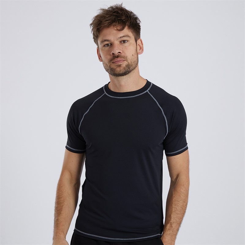 Mens Rash Vest Black