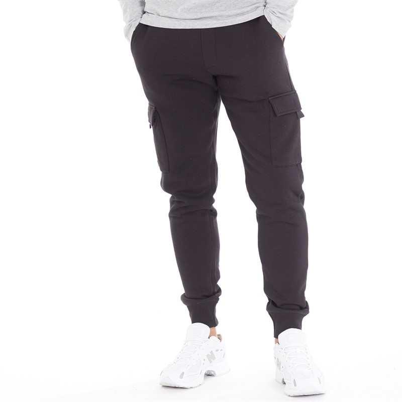Mens FC Cargo Joggers Black