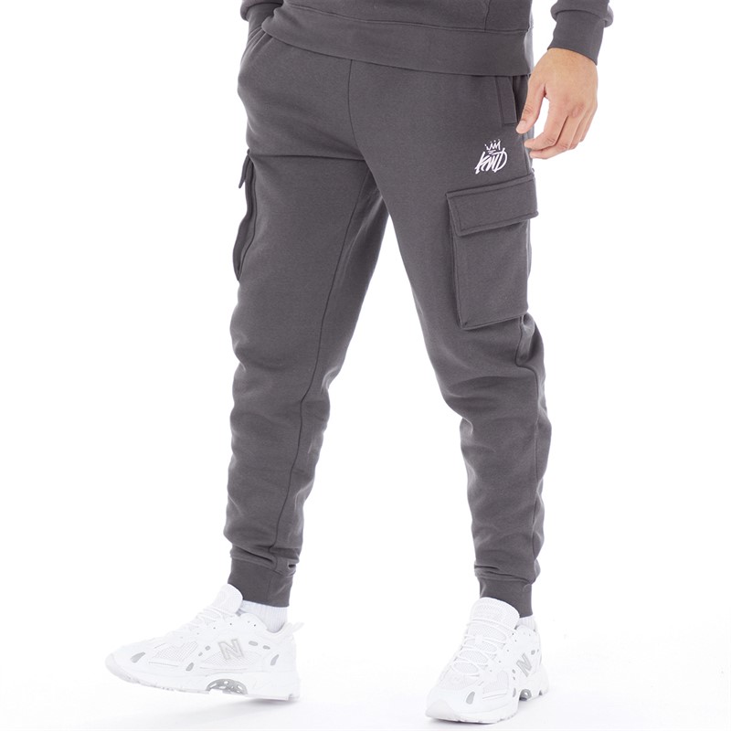 Mens Crosby 2.0 Cargo Joggers Asphalt/White