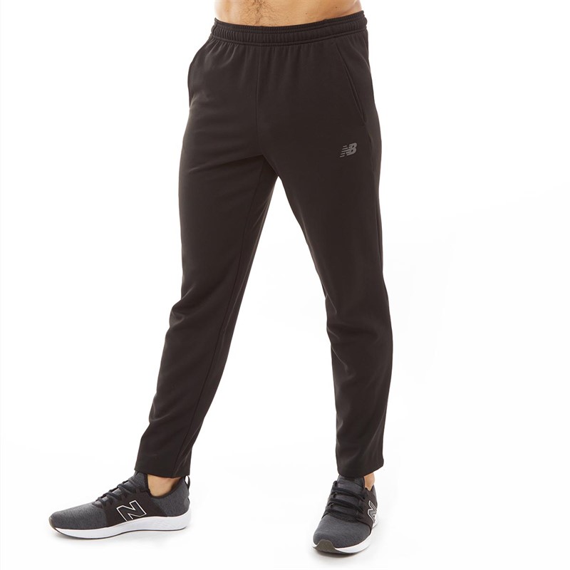 Mens Poly Knit Training Pants Black
