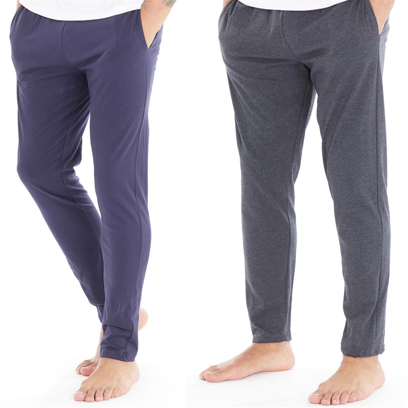 Mens Rene Two Pack Loungewear Joggers Charcoal/Navy