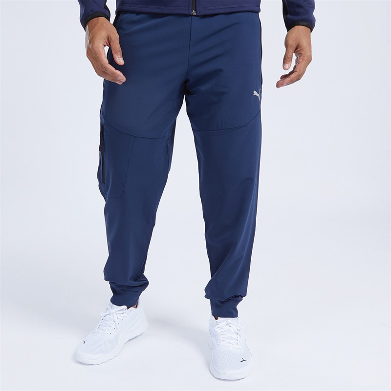 Mens tech Woven Track Pants Club Navy