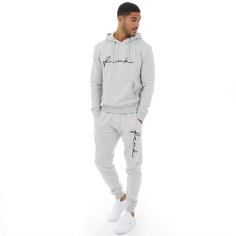 Mens Mega Scribble Tracksuit Light Grey Mel/Black 1 Mens Mega Scribble Tracksuit Light Grey Mel/Black