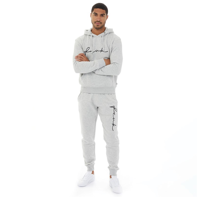 Mens Mega Scribble Tracksuit Light Grey Mel/Black 3 Mens Mega Scribble Tracksuit Light Grey Mel/Black