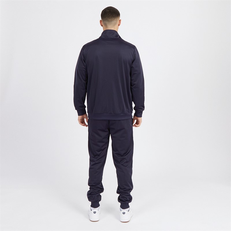 Mens Piping Poly Tracksuit New Navy 2 Mens Piping Poly Tracksuit New Navy