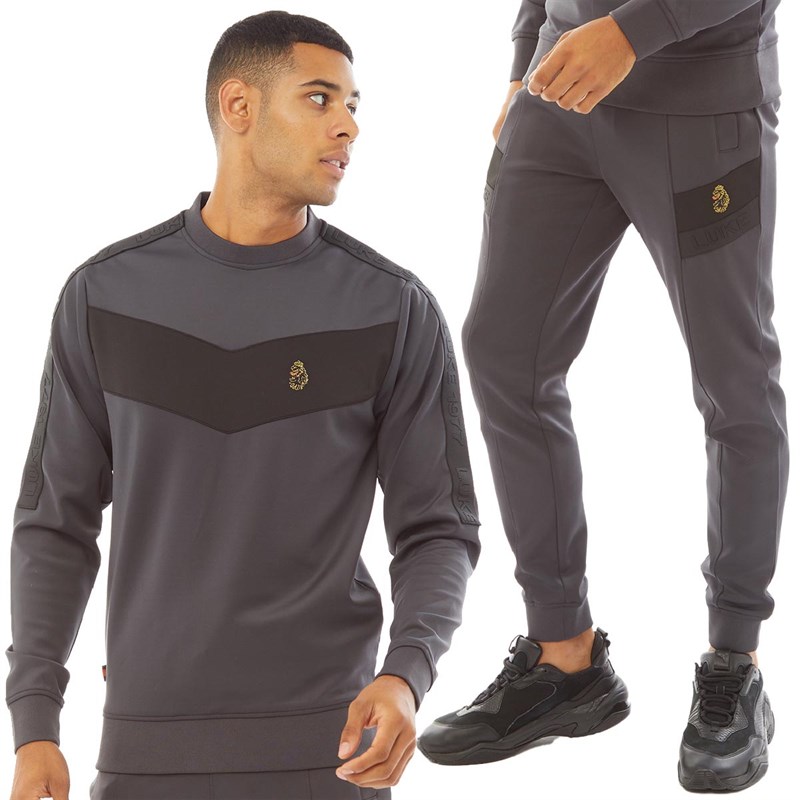 Mens Casa Tracksuit Charcoal
