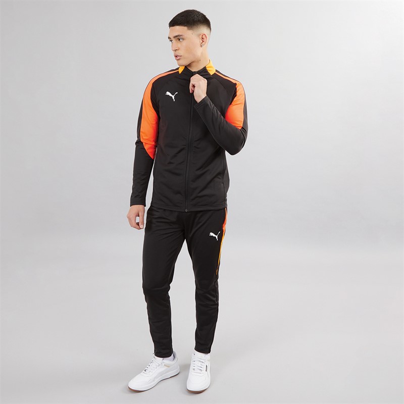 Mens IndividualLIGA Tracksuit Black/Heat Fire 1 Mens IndividualLIGA Tracksuit Black/Heat Fire
